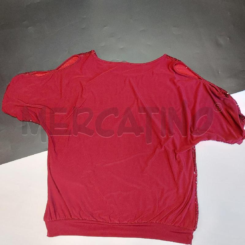 T SHIRT DONNA FIORELLA RUBINO BORDEAUX PAIL | Mercatino dell'Usato Genova sampierdarena 4