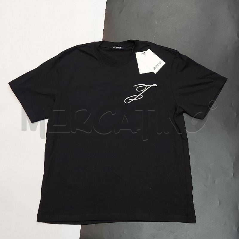 T SHIRT DONNA NERA JACQUEMUS | Mercatino dell'Usato Genova sampierdarena 1