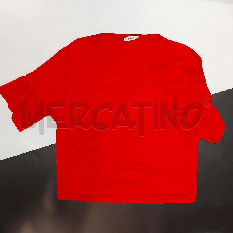 T SHIRT DONNA ROSSA INTREND | Mercatino dell'Usato Genova sampierdarena 1