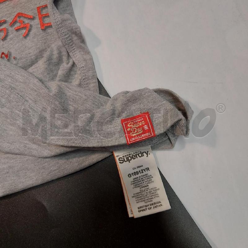 T SHIRT DONNA SUPERDRY GRIGIO | Mercatino dell'Usato Genova sampierdarena 5