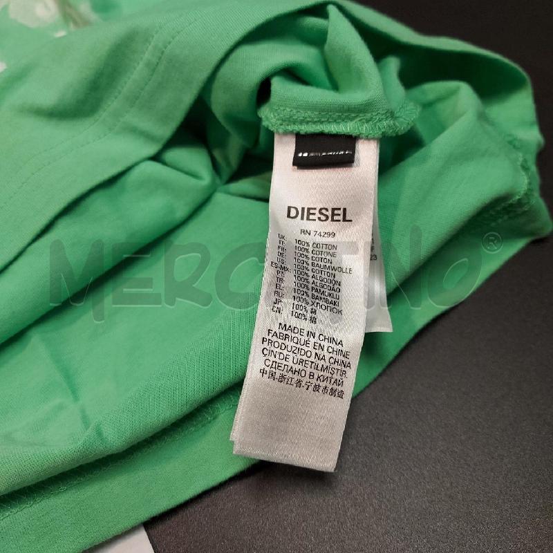 T SHIRT UOMO DIESEL VERDE | Mercatino dell'Usato Genova sampierdarena 4