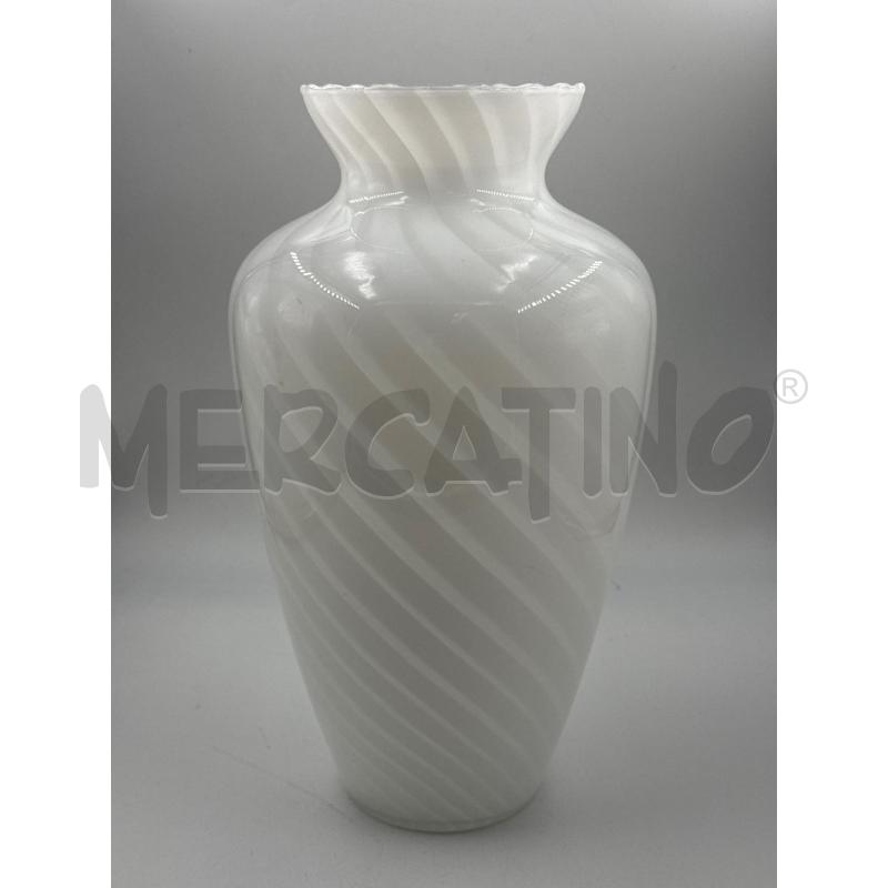 VASO BIANCO RIGHE | Mercatino dell'Usato Genova sampierdarena 2