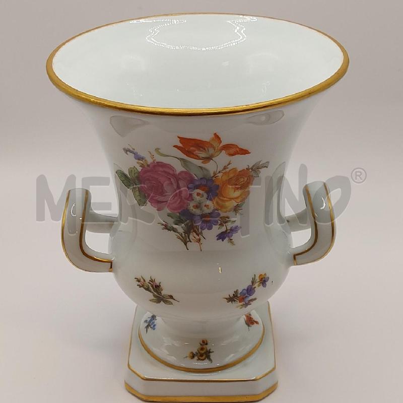 VASO DECORO FLOREALE BORDO DORATO | Mercatino dell'Usato Genova sampierdarena 2