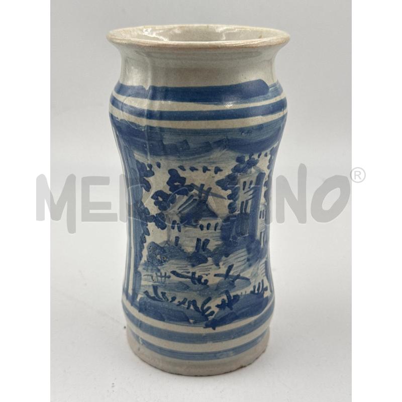 VASO GRIGIO E DISEGNO BLU | Mercatino dell'Usato Genova sampierdarena 1