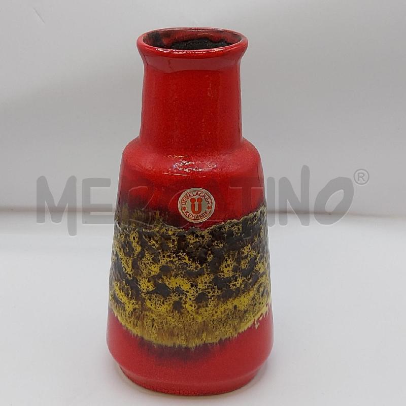 VASO ROSSO E VERDE SFUMATO UEBELACKER | Mercatino dell'Usato Genova sampierdarena 1