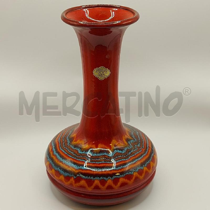 VASO ROSSO RIGHE COLOR | Mercatino dell'Usato Genova sampierdarena 1