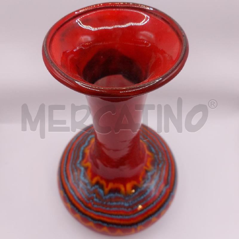 VASO ROSSO RIGHE COLOR | Mercatino dell'Usato Genova sampierdarena 2