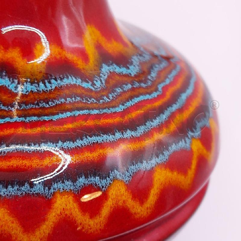 VASO ROSSO RIGHE COLOR | Mercatino dell'Usato Genova sampierdarena 3