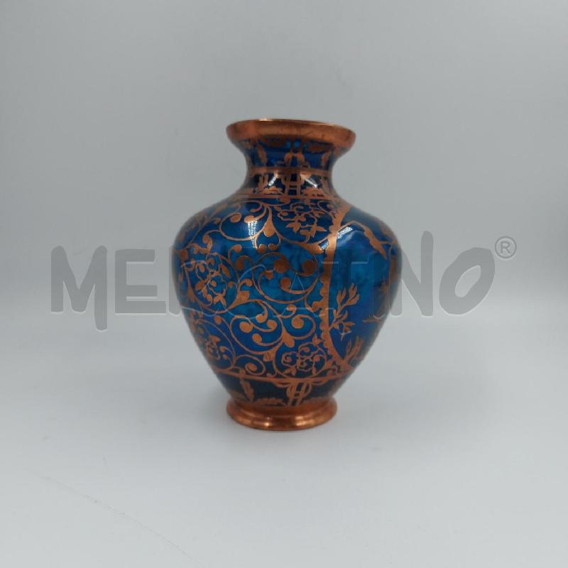 VASO TRASP BLU DEC RAMATO | Mercatino dell'Usato Genova sampierdarena 2