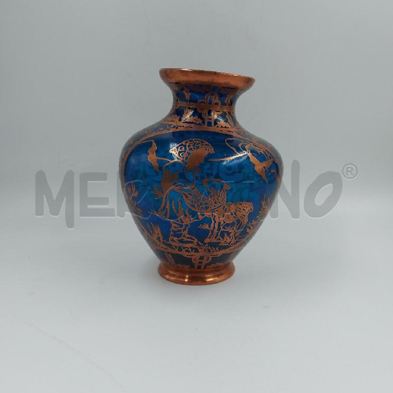 VASO TRASP BLU DEC RAMATO | Mercatino dell'Usato Genova sampierdarena 3