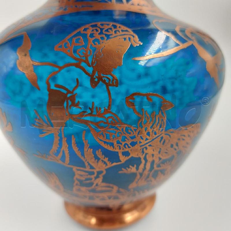 VASO TRASP BLU DEC RAMATO | Mercatino dell'Usato Genova sampierdarena 4