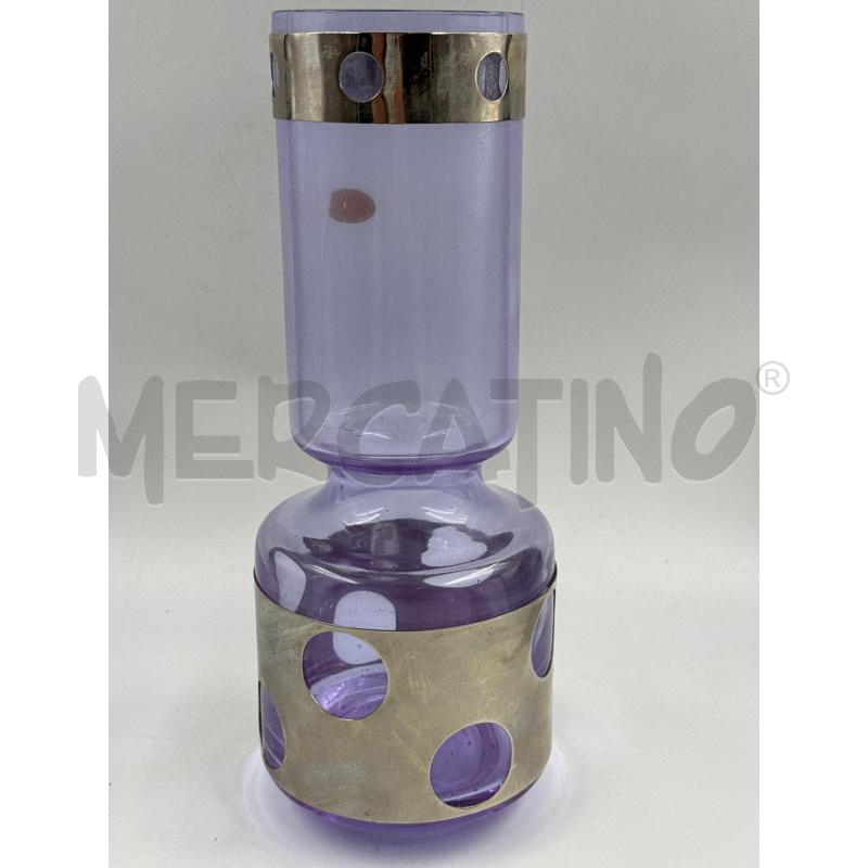 VASO VIOLA CON PLACCA  | Mercatino dell'Usato Genova sampierdarena 2