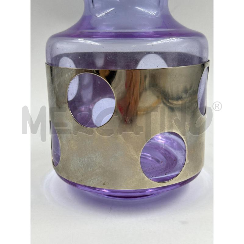 VASO VIOLA CON PLACCA  | Mercatino dell'Usato Genova sampierdarena 3