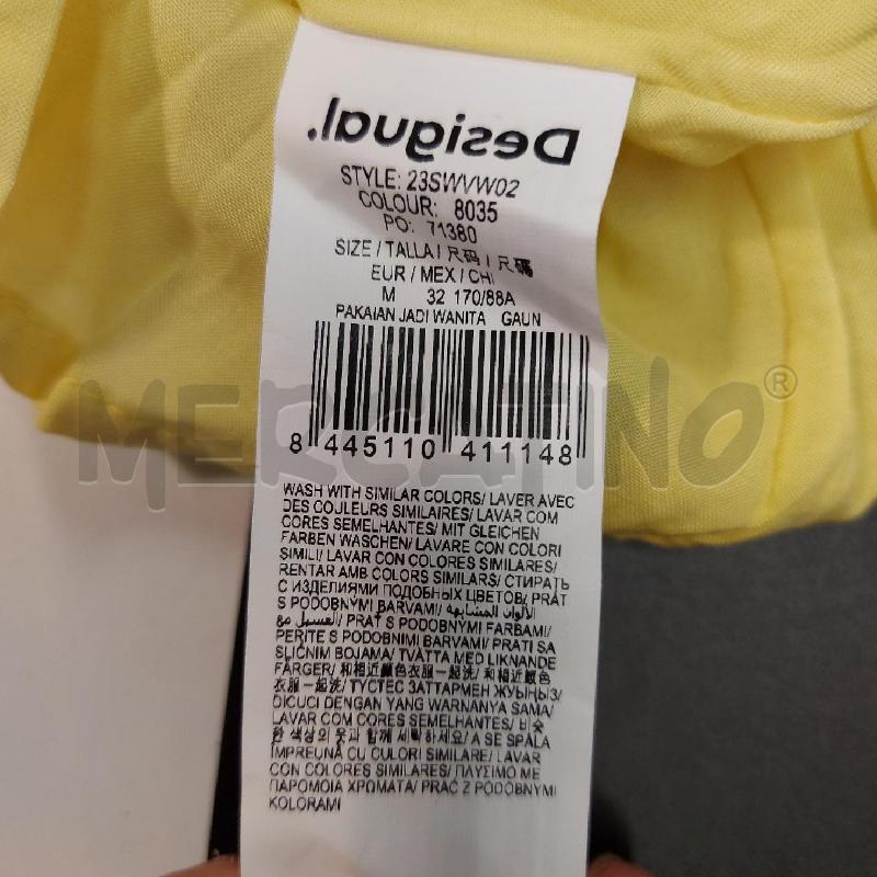 VESTITO DONNA DESIGUAL GIALLO RICA | Mercatino dell'Usato Genova sampierdarena 5