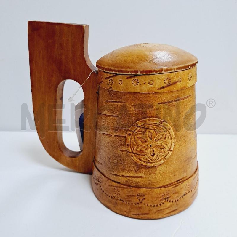 BOCCALE BIRRA LEGNO | Mercatino dell'Usato Latina 1