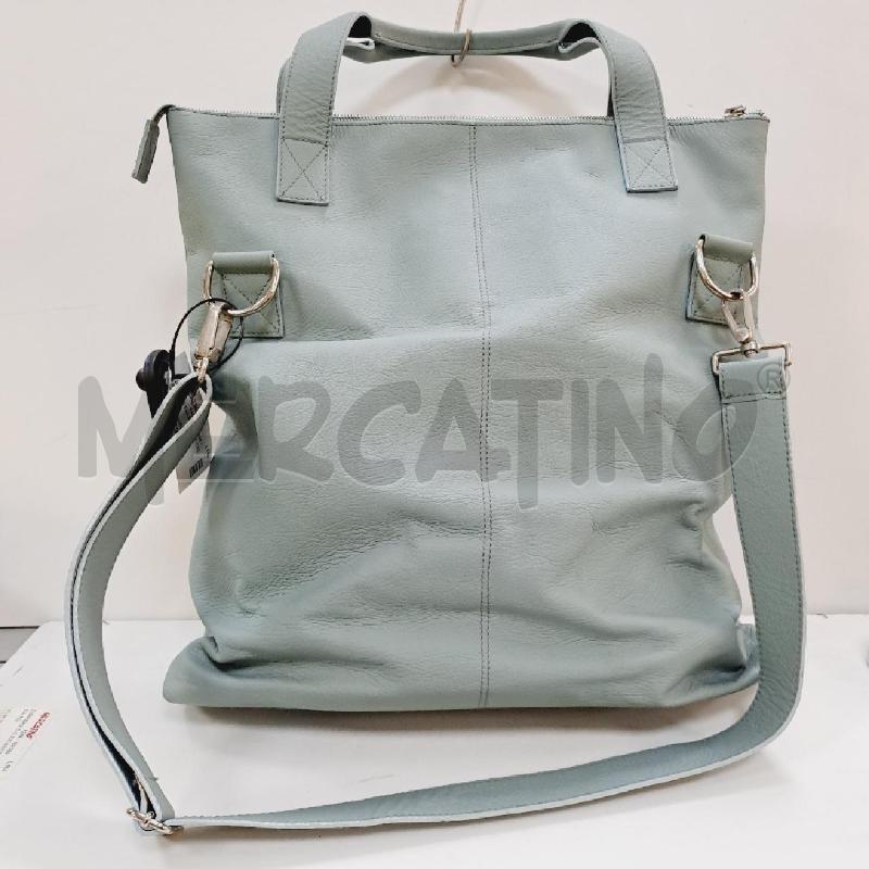 BORSA PELLE SMART CELESTE | Mercatino dell'Usato Latina 2