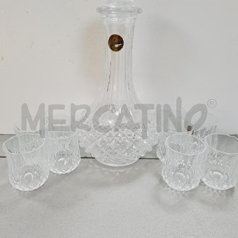 BOTTIGLIA LIQUORE CON 7 BICCHIERINI CRISTALLO | Mercatino dell'Usato Latina 2
