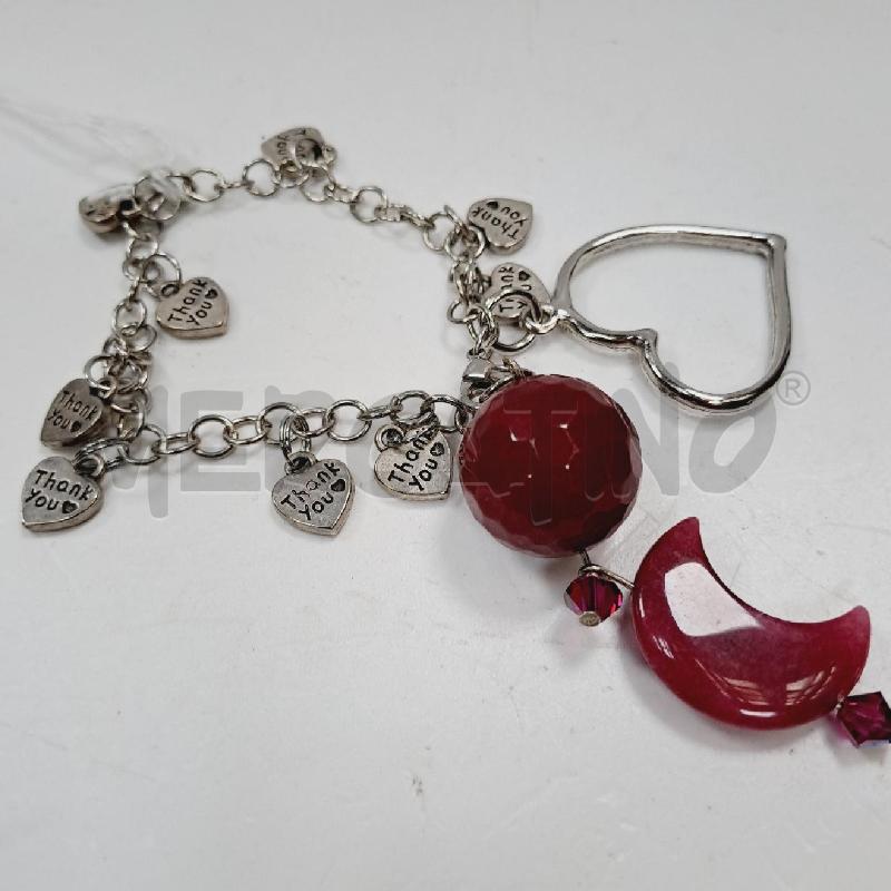 BRACCIALE CUORE LUNA E SFERA PIETRA  | Mercatino dell'Usato Latina 1