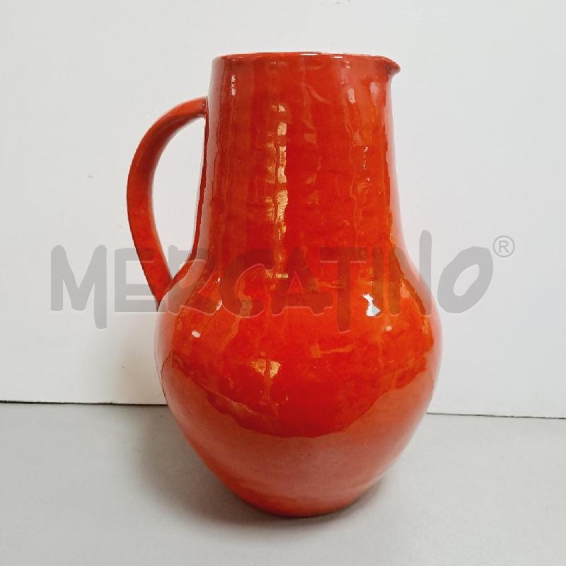 CARAFFA CERAMICA ROSSA | Mercatino dell'Usato Latina 1