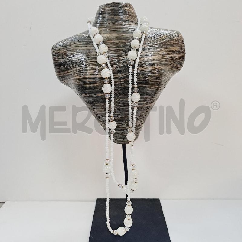 COLLANA LUNGA BIANCA | Mercatino dell'Usato Latina 1