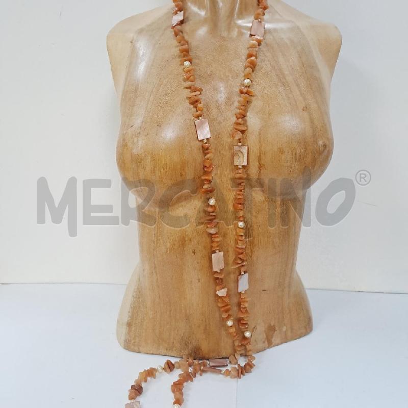 COLLANA LUNGA PIETRE DURE E MADREPERLA | Mercatino dell'Usato Latina 1