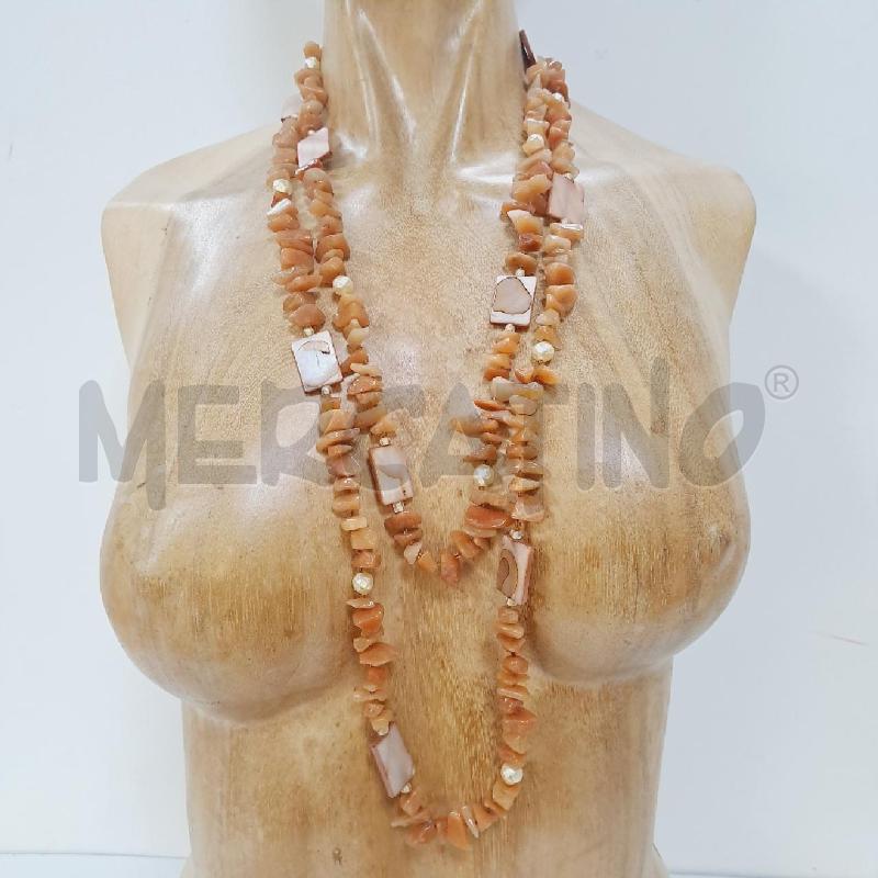 COLLANA LUNGA PIETRE DURE E MADREPERLA | Mercatino dell'Usato Latina 2