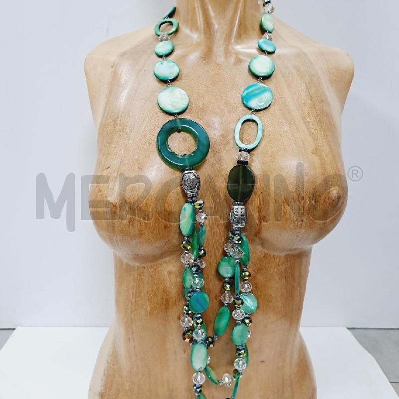COLLANA LUNGA VERDE | Mercatino dell'Usato Latina 1