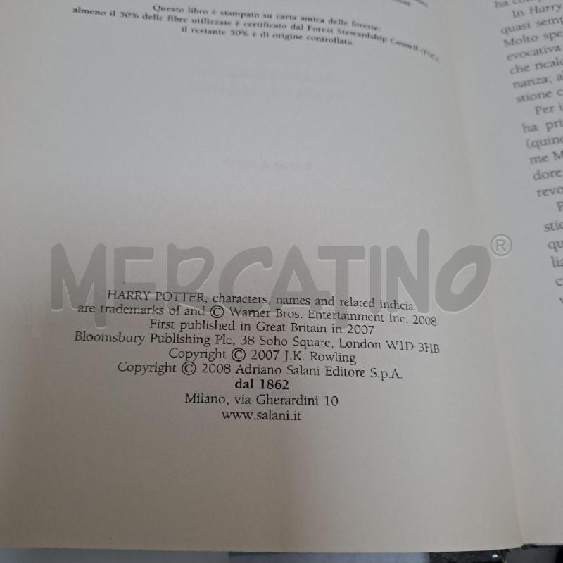 HARRY POTTER E I DONI DELLA MORTE | Mercatino dell'Usato Latina 3