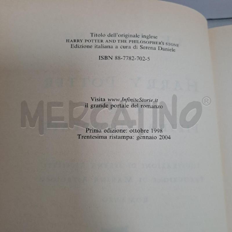 HARRY POTTER E LA PIETRA FILOSOFALE | Mercatino dell'Usato Latina 3