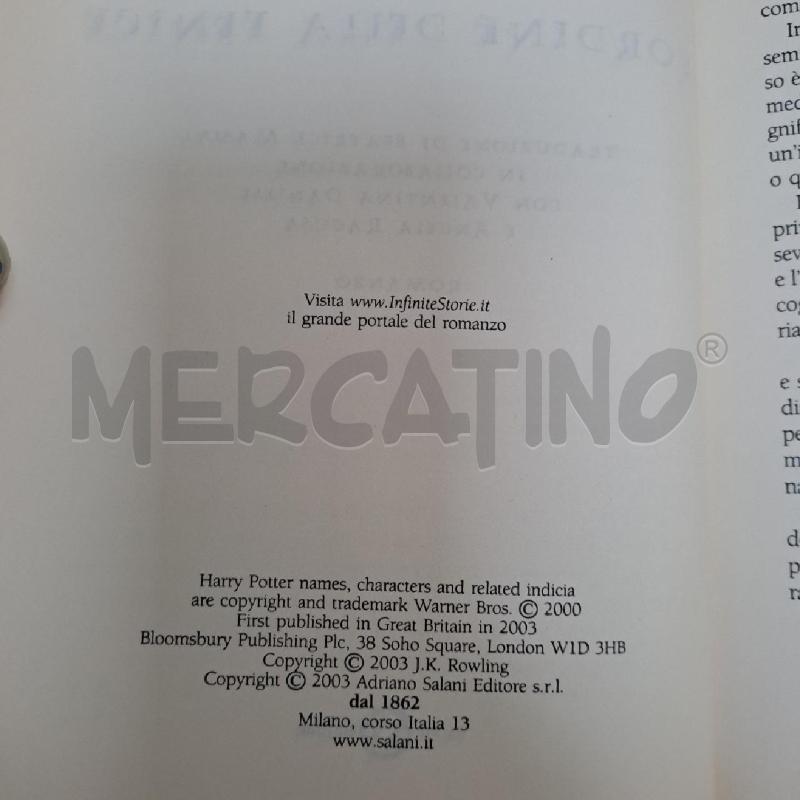 HARRY POTTER E L'ORDINE DELLA FENICE | Mercatino dell'Usato Latina 4