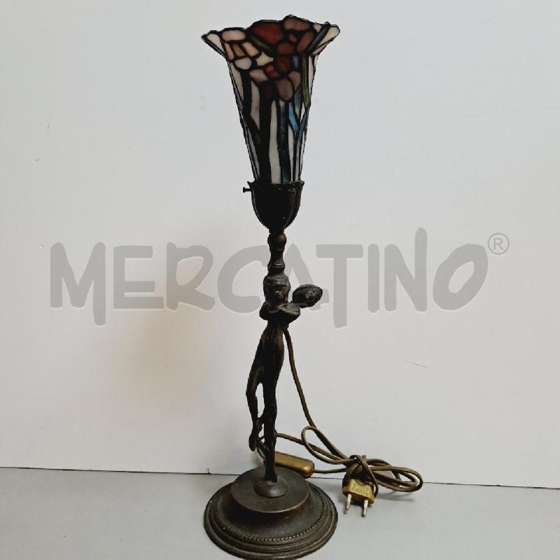 LAMPADA STILE TIFFANY OTTONE VETRO PIOMBATO | Mercatino dell'Usato Latina 1