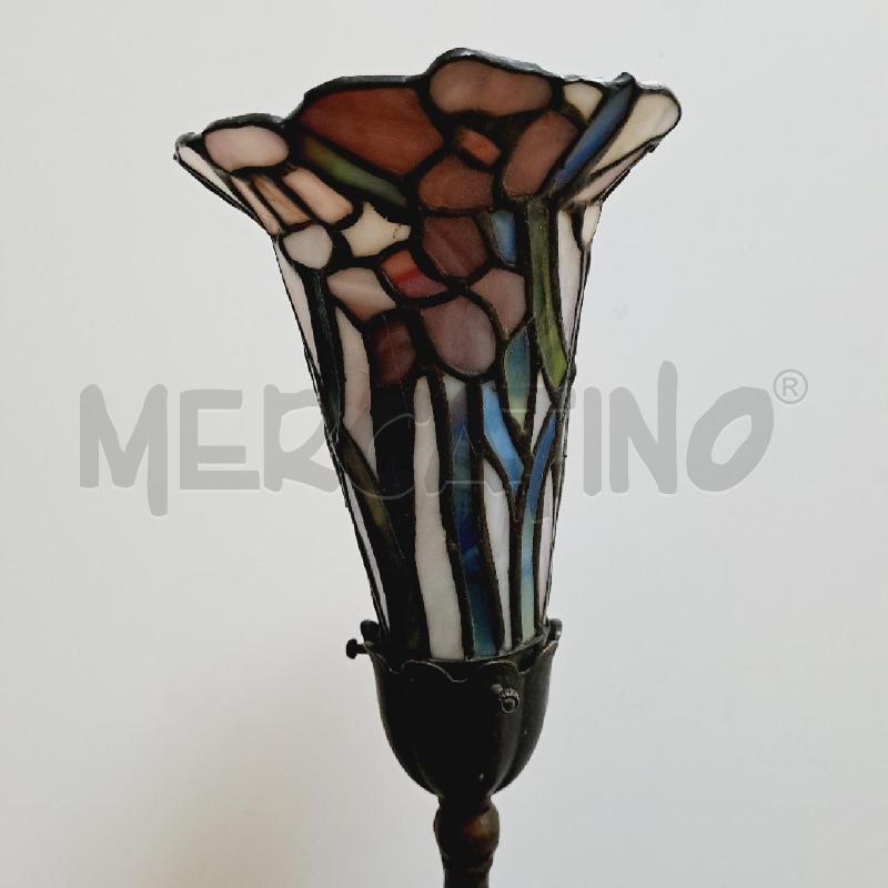 LAMPADA STILE TIFFANY OTTONE VETRO PIOMBATO | Mercatino dell'Usato Latina 3