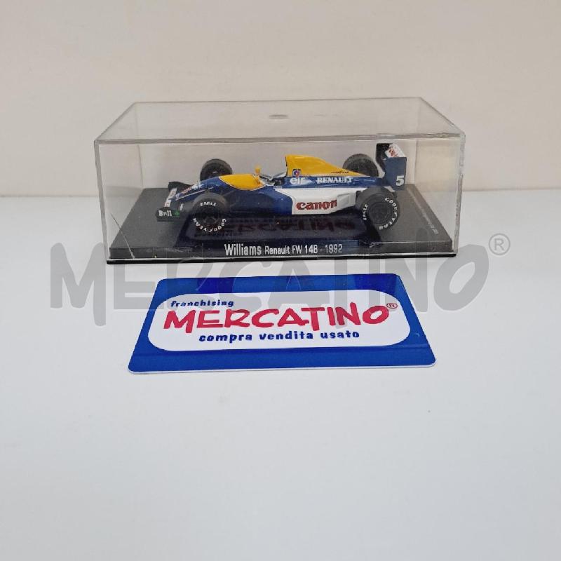 MODELLINO AUTO WILLIAMS RENAULT FW14B-1992 | Mercatino dell'Usato Latina 1