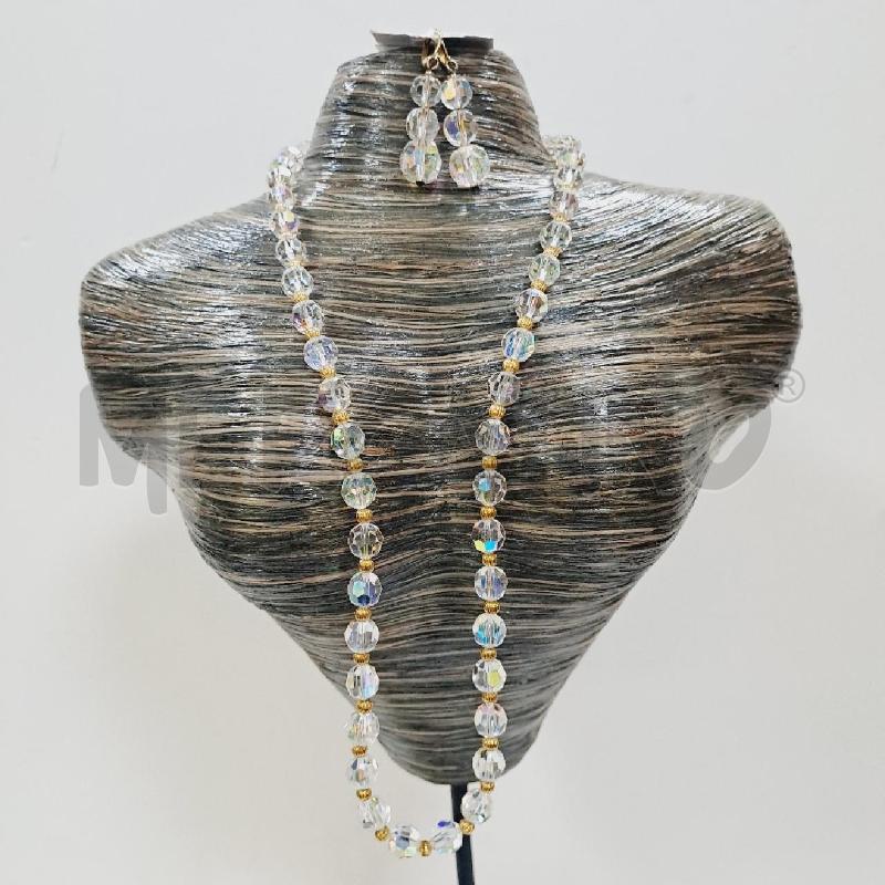 PARURE COLLANA ORECCHINI CRISTALLI | Mercatino dell'Usato Latina 1