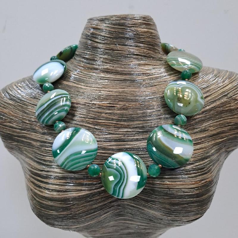 PARURE GIROC + OR AGATA VERDE | Mercatino dell'Usato Latina 1