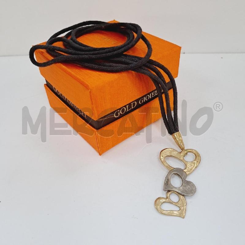 PENDENTE ARGENTO  CUORI CON LACCIO | Mercatino dell'Usato Latina 1