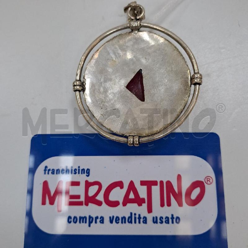 PENDENTE PIETRA TRIANGOLARE ROSSA | Mercatino dell'Usato Latina 2