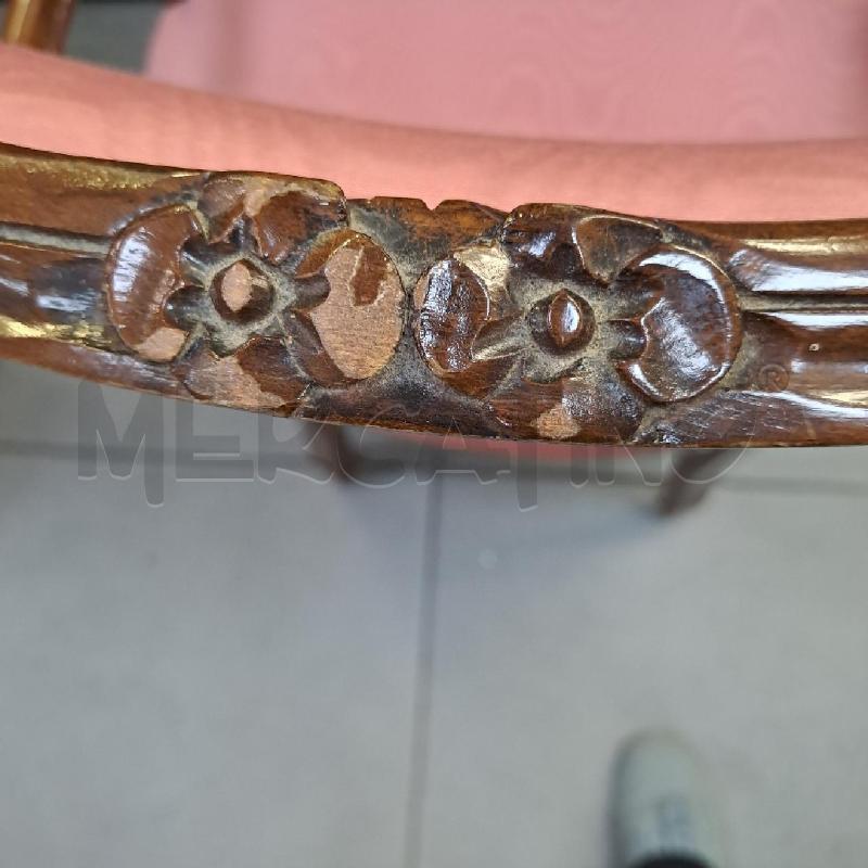 POLTRONCINA LEGNO TESSUTO | Mercatino dell'Usato Latina 3