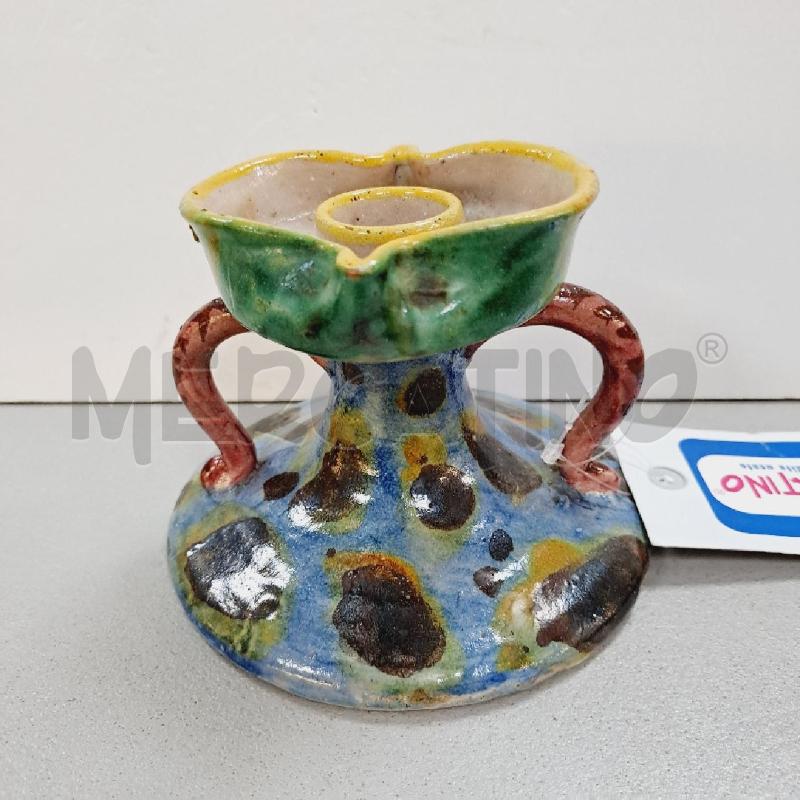 PORTA CANDELA CERAMICA VINTAGE | Mercatino dell'Usato Latina 1