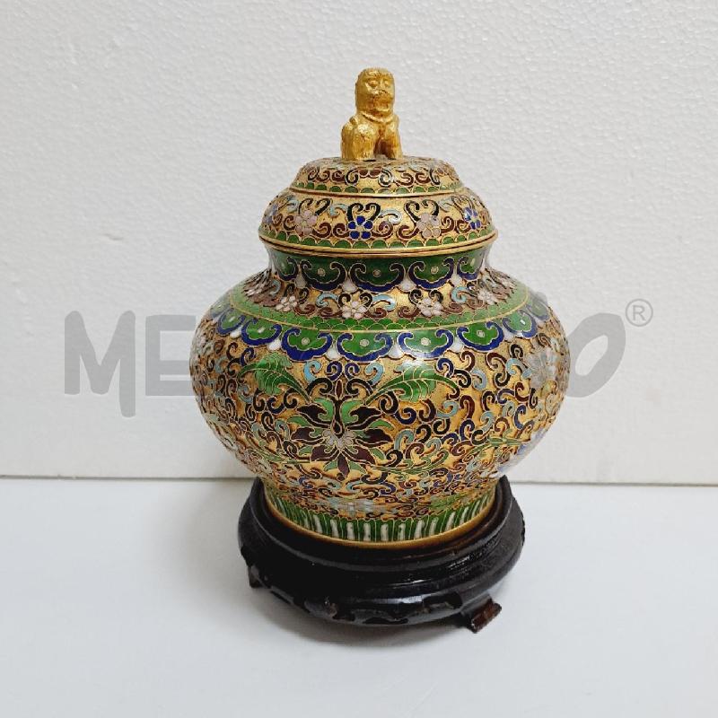 POTICHE VASO METALLO SMALTATO | Mercatino dell'Usato Latina 1