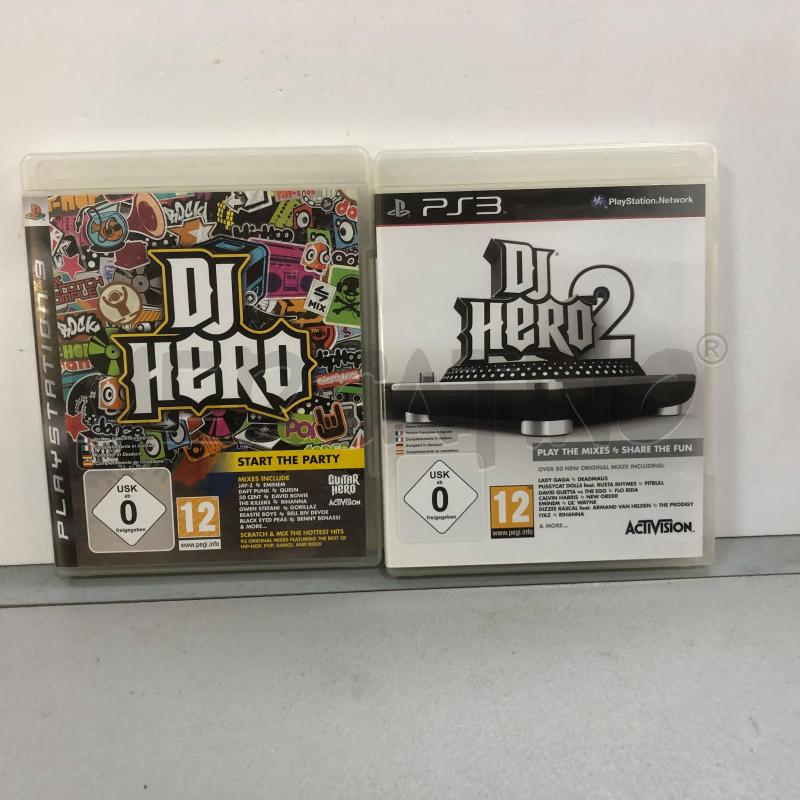 PS3 DJ HERO+DJ HERO2 (NO CONSOLLE) | Mercatino dell'Usato Latina 1