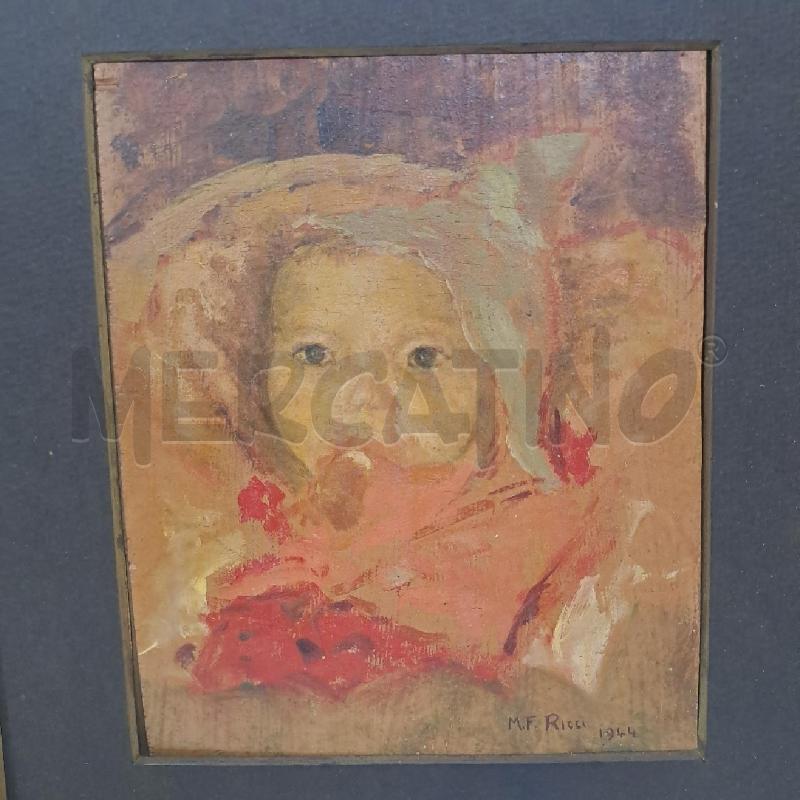 QUADRETTO VECCHIO CON FIRMA M.F. RICCI 1944 | Mercatino dell'Usato Latina 2