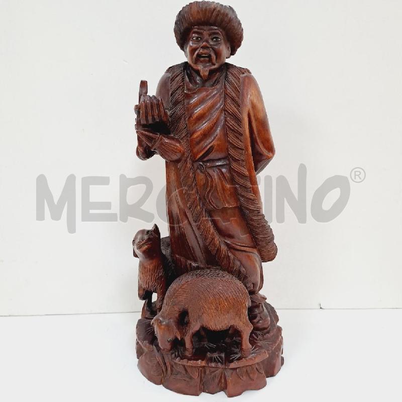 SCULTURA LEGNO ORIENTALE | Mercatino dell'Usato Latina 1