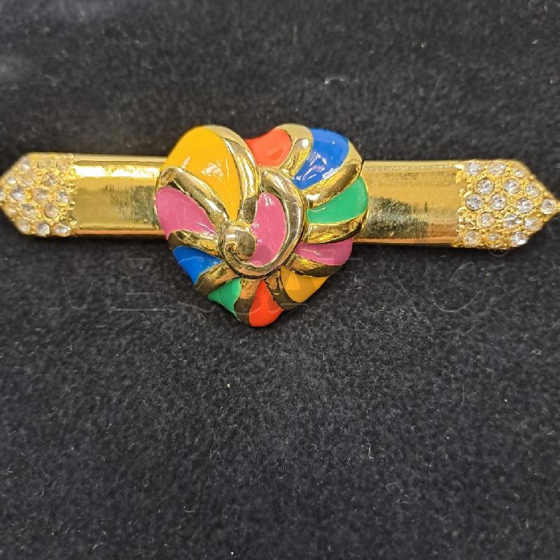 SPILLA VINTAGE DORATA SMALTO | Mercatino dell'Usato Latina 1
