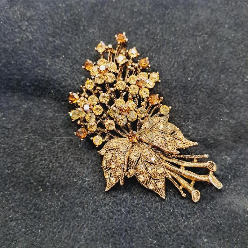 SPILLA  COL BRONZO CON CRISTALLI | Mercatino dell'Usato Latina 1
