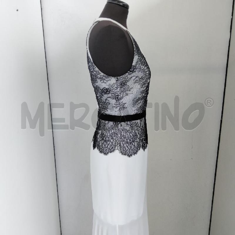 ABITO DONNA BIANCO PIZZO NERO MAX AZRIA | Mercatino dell'Usato Viareggio 3
