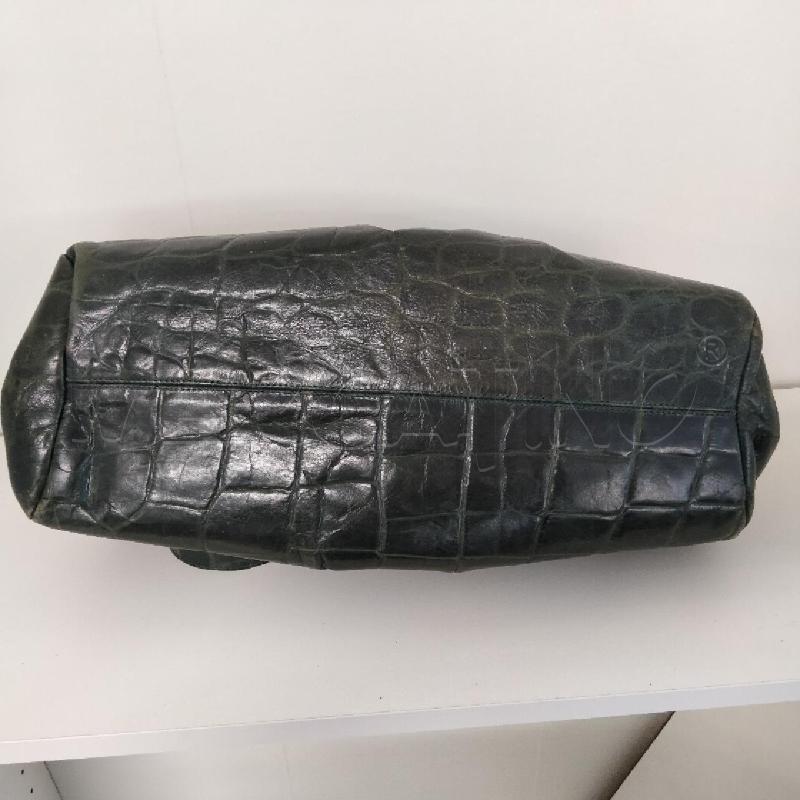 BORSA DONNA PELLE VERDE STAMPATA | Mercatino dell'Usato Viareggio 3