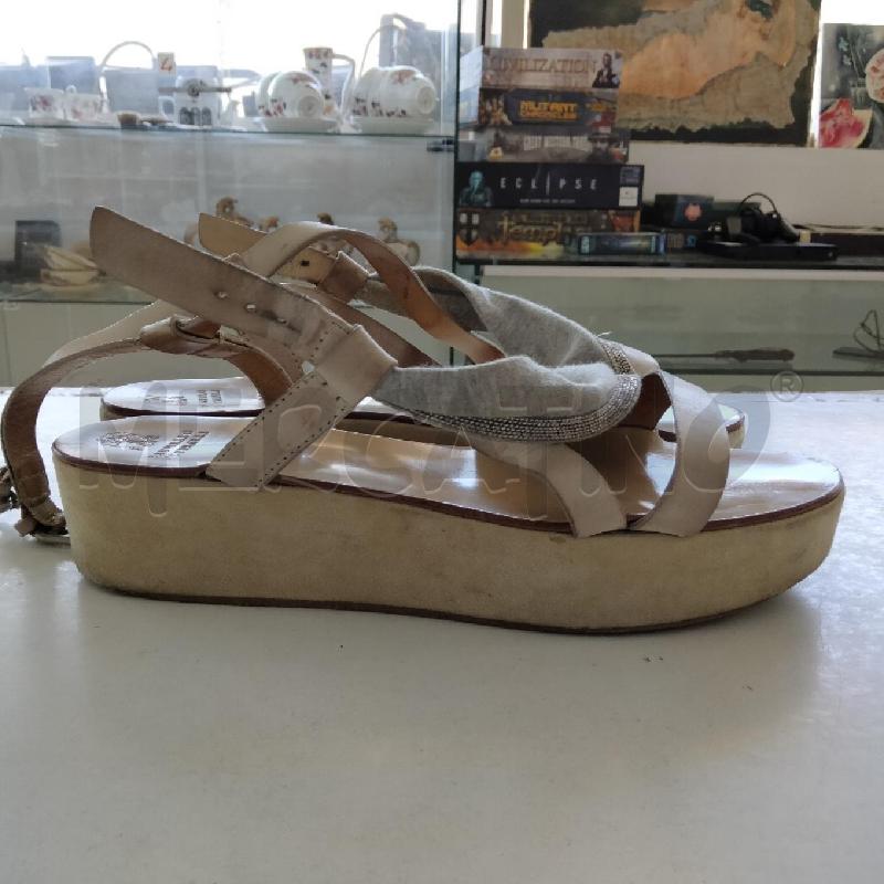 SANDALI DONNA BEIGE BRUNELLO CUCINELLI | Mercatino dell'Usato Viareggio 2