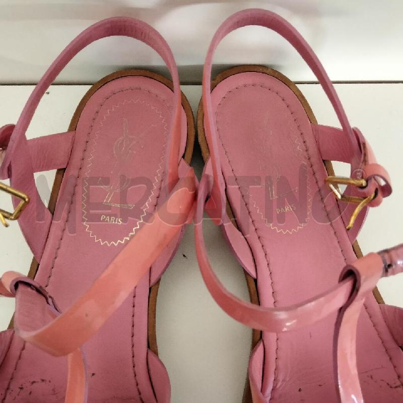 SANDALI DONNA ROSA YVES SAINT LAURENT | Mercatino dell'Usato Viareggio 3
