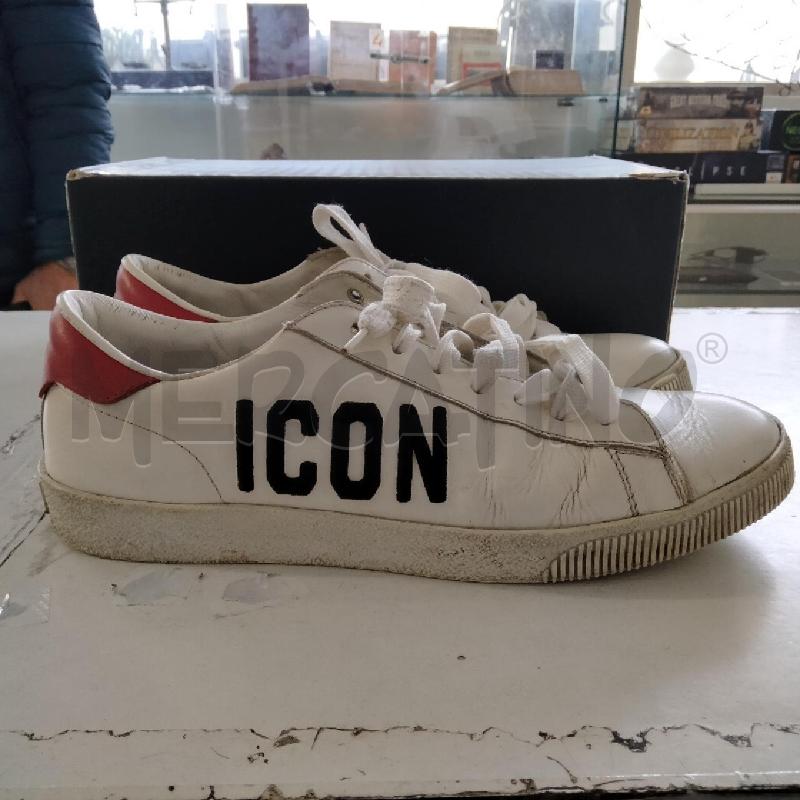 SNEAKERS BIANCHE DSQUARED2 ICON | Mercatino dell'Usato Viareggio 2